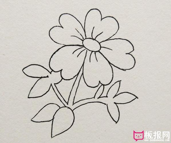 如何画简单又美丽的花漂亮的小花简笔画