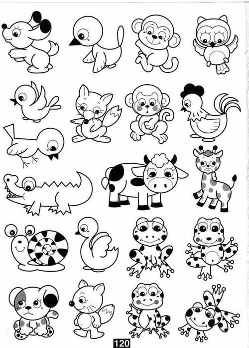 幼儿园动物简笔画儿童动物简笔画