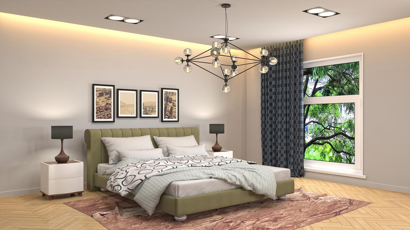 卧室灯具主要用于照明和营造环境氛围.