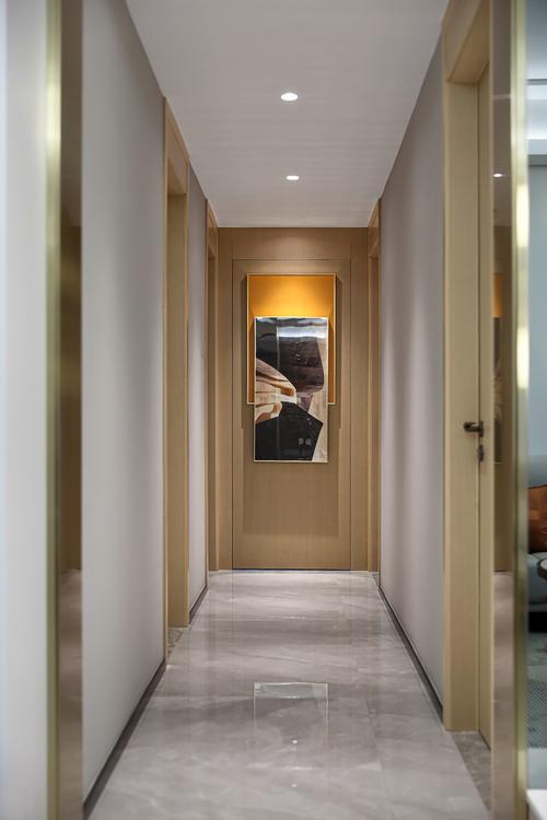 163平米轻奢风格三室走廊装修效果图墙面创意设计图