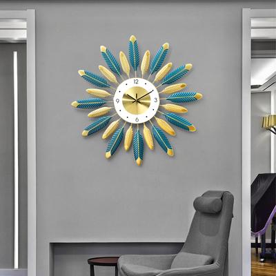 北欧艺术轻奢挂墙装饰钟表客厅家用时尚时钟简约现代创意个性挂钟