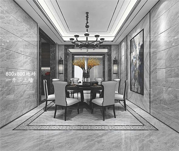 广东通体大理石瓷砖地砖800x800客厅卧室滑地板砖卫生间墙砖灰色海洋