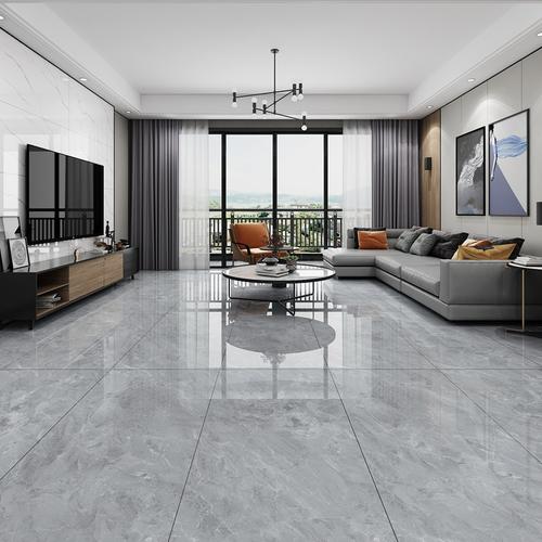 通体大理石瓷砖600x1200客厅防滑地砖灰色地板板砖通体砖