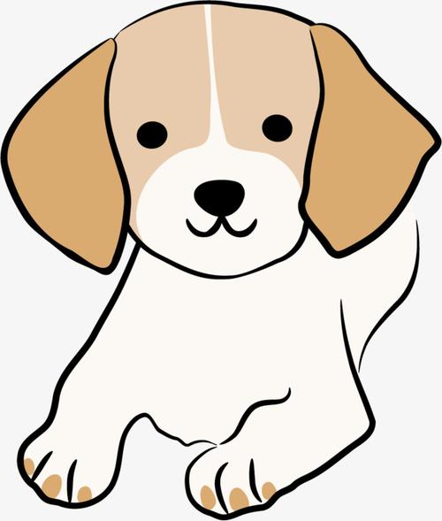 卡通可爱小动物装饰设计动物头像狗狗