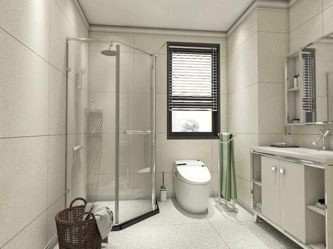 间作为沐浴洗澡的空间地面会比较潮湿尤其是淋浴房里面的地砖所以卫