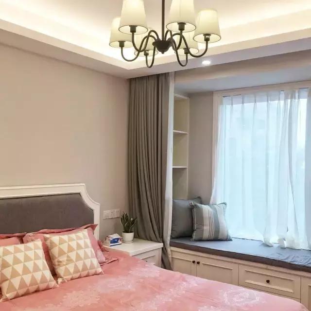 2018卧室飘窗设计超养眼的飘窗窗帘效果图