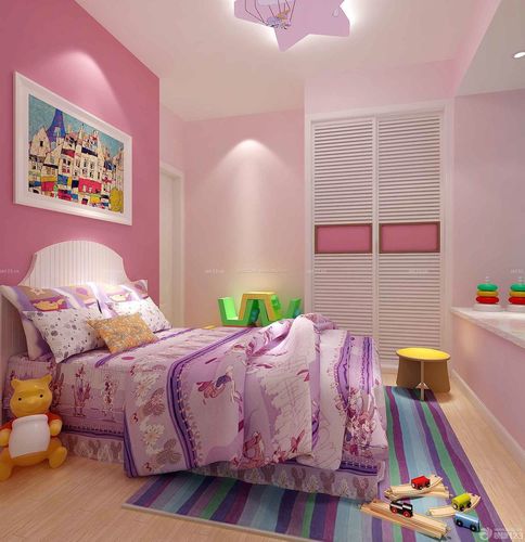 少女卧室儿童床设计装修效果图