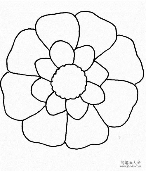 幼儿简笔画大全简单的花朵简笔画