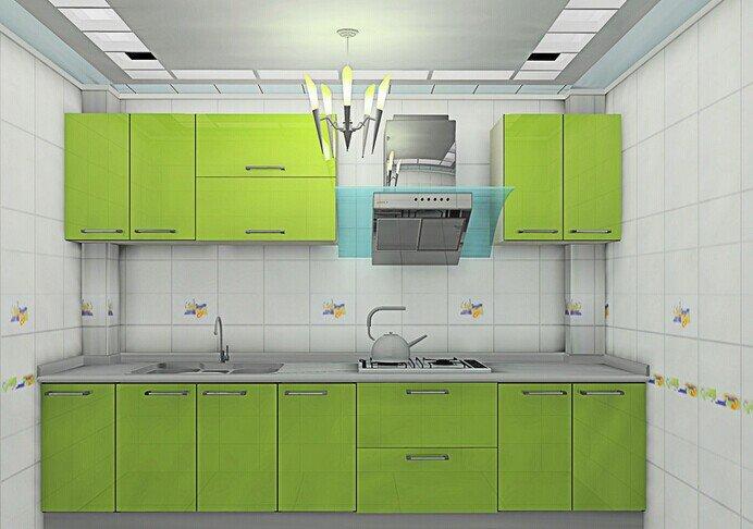 浅绿色是给人有种无比温馨的色调厨房注意瓷砖也要选择相配的颜色