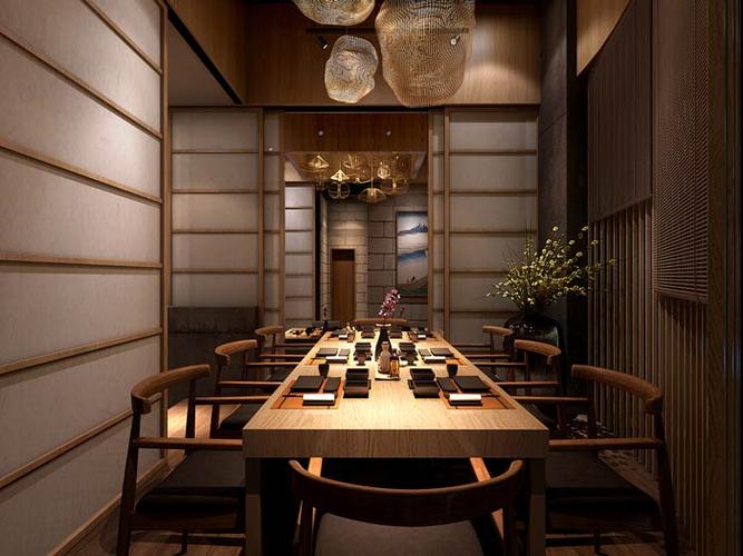 日式料理餐厅包厢装修设计效果图