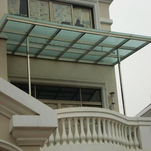 承接不锈钢雨棚阳光雨棚玻璃雨棚等产品的制作安装