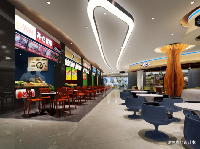 第一国际美食城餐饮空间500m05设计图片赏析