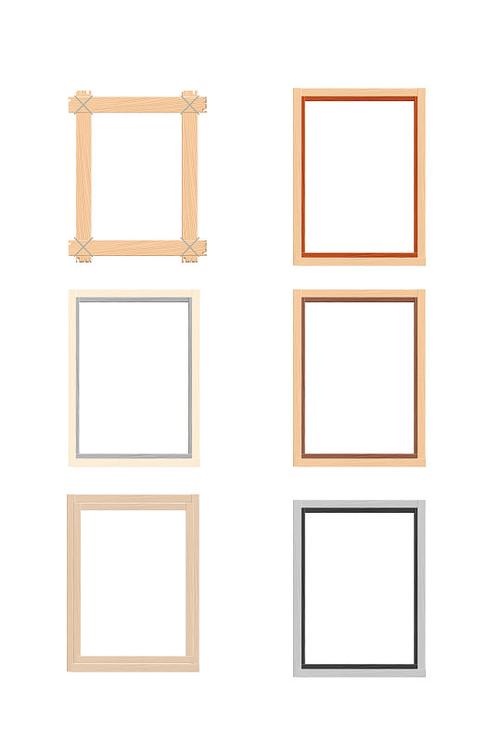 中式简约相框边框装饰框元素