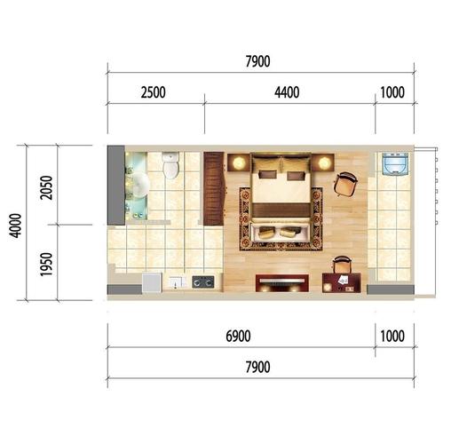 三室两厅长方形户型图大全装修123效果图
