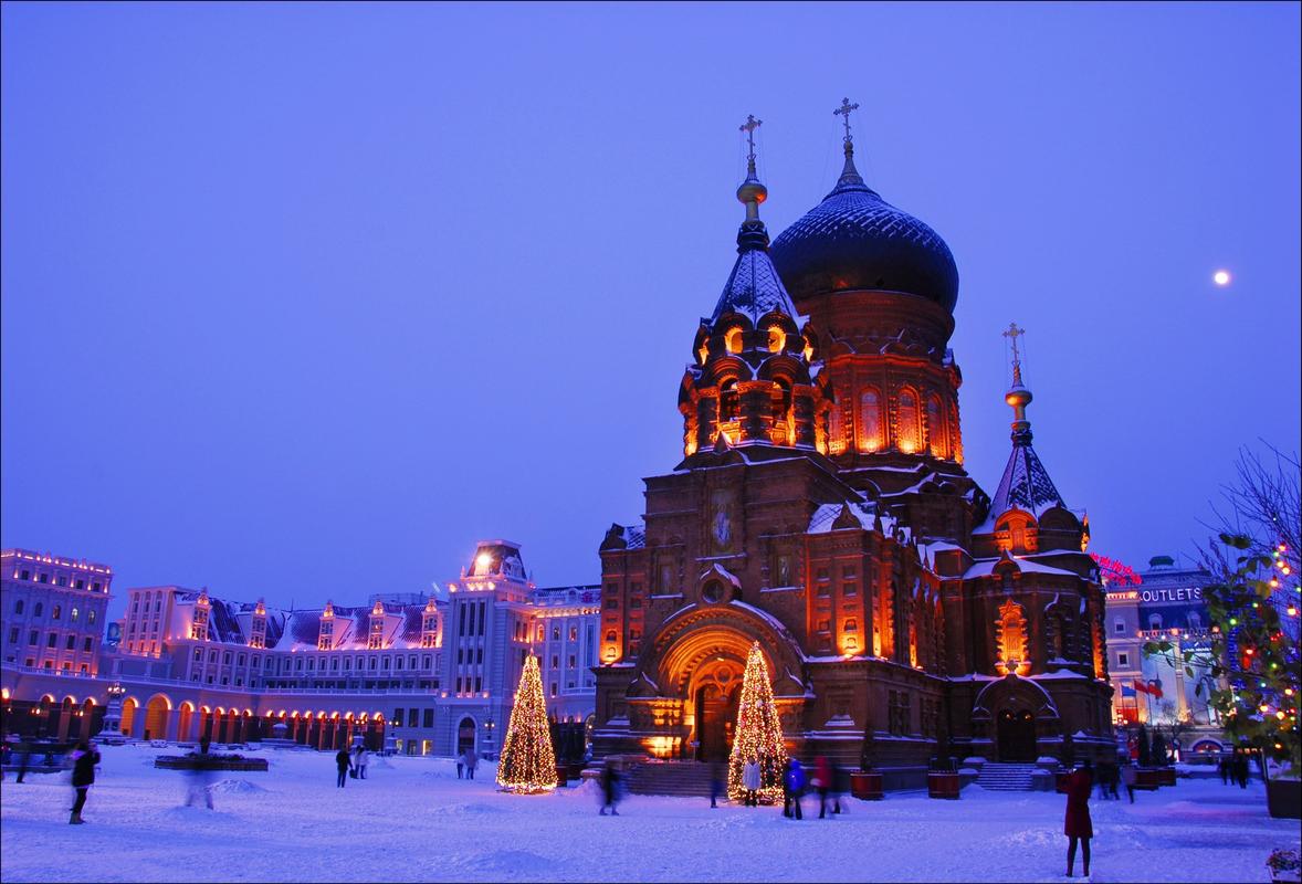 谁能发一下哈尔滨的图片要漂亮的.最好是雪景
