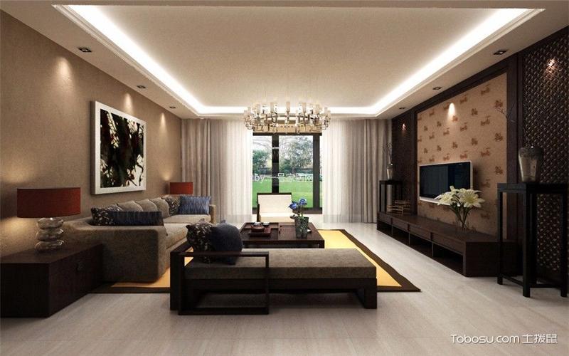 2023怎样设计50平小户型中式客厅