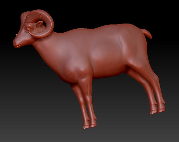 羊3d效果图模型图动物模型设计师接单代画