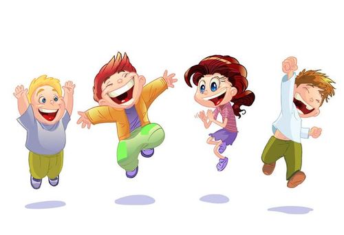 跳跃的快乐儿童图片
