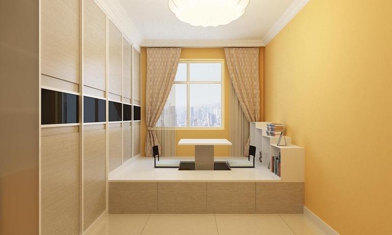 原木色40平米以下日韩一居室15平米日式风格卧室装修实景图效果图