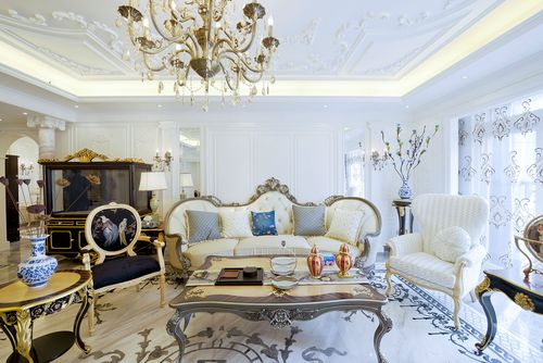 法式贵族风格的住宅室内实景图