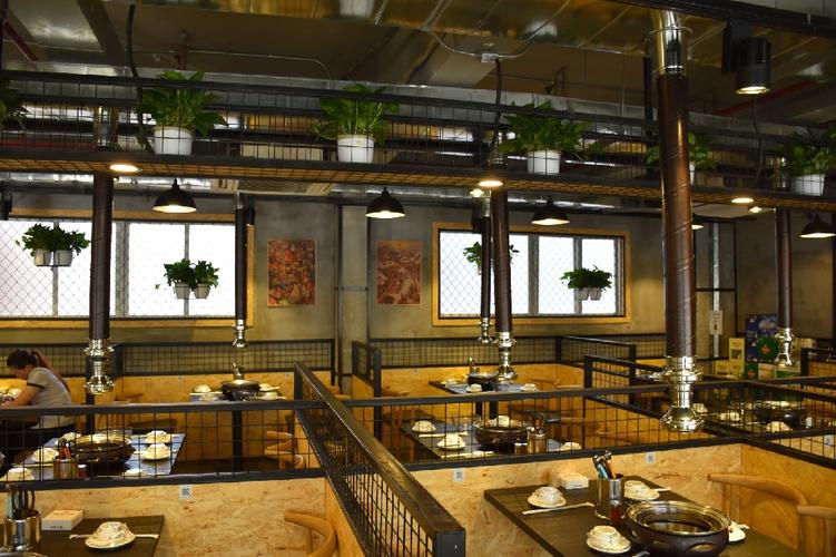 慕碳东北烤肉店室内装饰工程厨房现代简约餐厅设计图片赏析