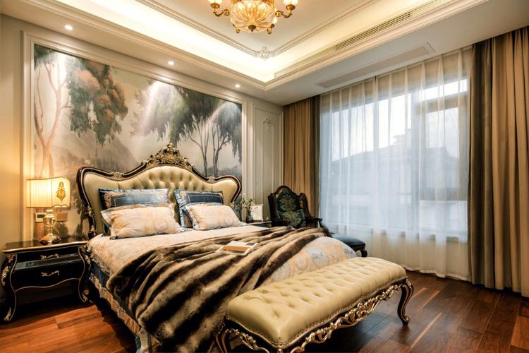 高级感满满的欧式新古典卧室摩登而又优雅