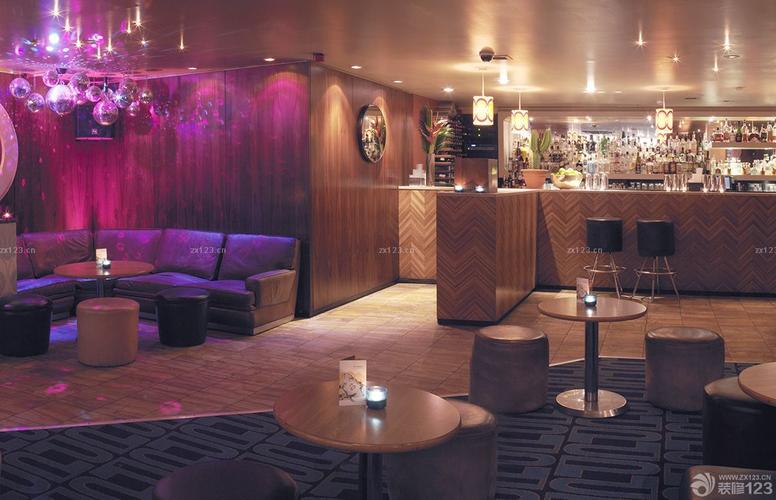 温馨酒吧大厅装修灯光设计效果图片