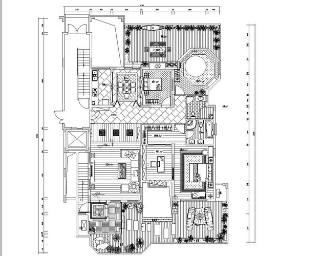 室内居住空间cad资料下载-东南亚风格居住区室内施工图设计cad