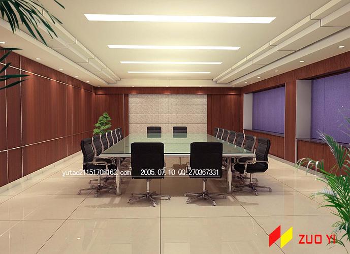 会议室1办公空间设计作品装修效果图天水装修网装饰互联
