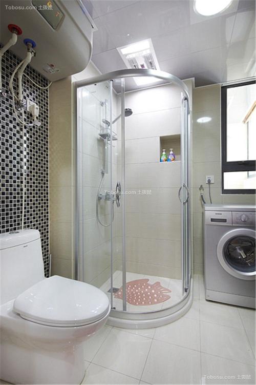 创意现代简约白色淋浴房装饰效果图奢华大气咖啡色淋浴房家装设计精品