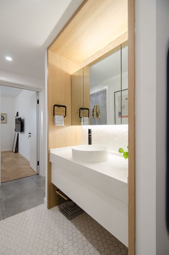 卫生间洗漱台1装修效果图平现代小户型卫生间装潢图