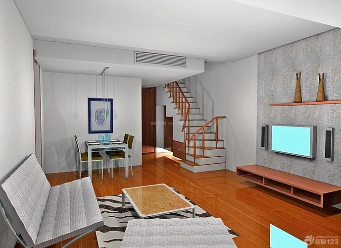96平米跃层式住宅室内客厅装修图片