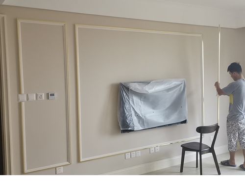 电视背景墙线条门套收边框金属装饰木线条客厅护墙板造型9010单边玫瑰