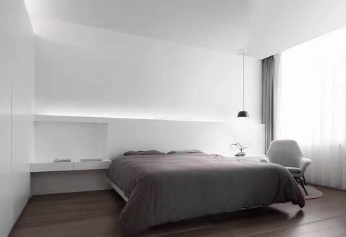 2022简易卧室白色墙面装修效果图片