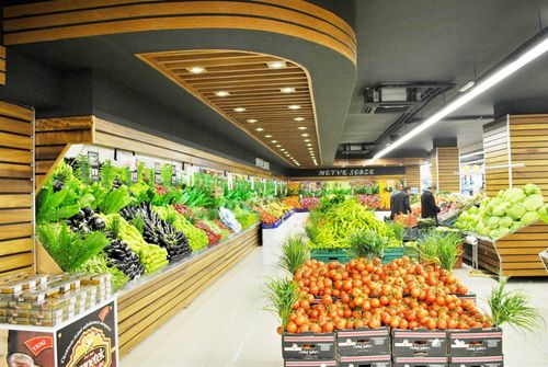 大型蔬菜超市室内装修效果图集