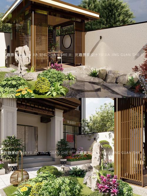 新中式风格庭院花园好美呀邻居都羡慕坏了