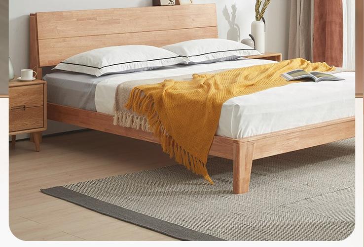 顾家家居芬兰实木床天然橡胶木床安全环保现代简约7天发货152米床