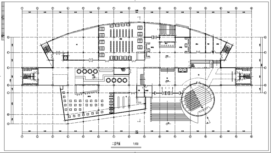 7米五层学校图书馆设计图带外观效果