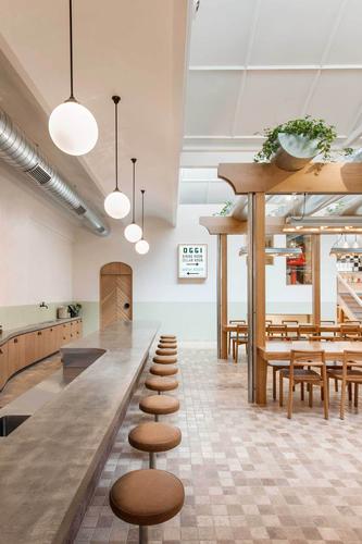 现代简约风格餐厅效果图100平米小型简餐厅装修图片