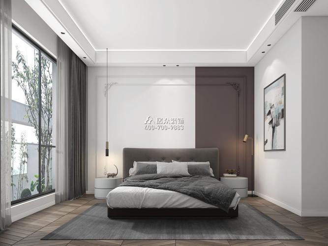 观园339平方米现代简约风格别墅户型卧室装修效果图