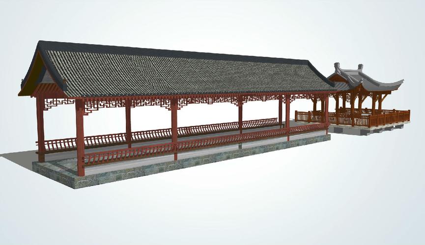 中式古典水榭