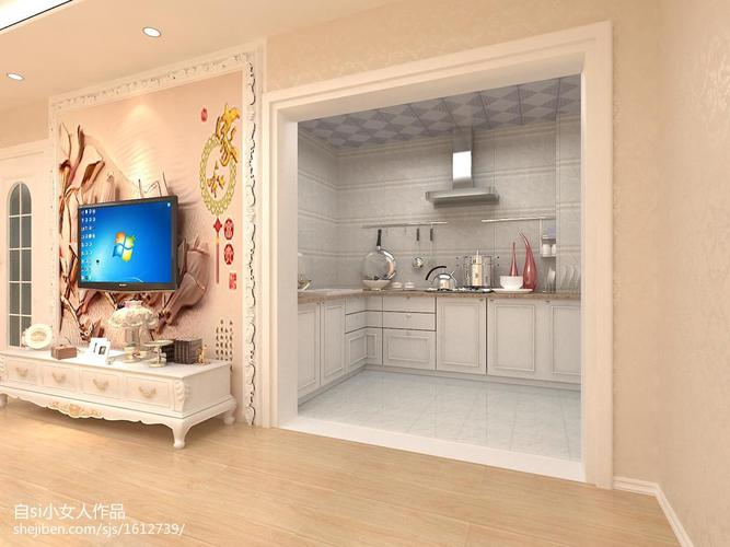 简欧风格小房间厨房简单装修效果图