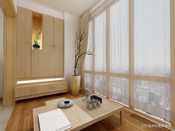 日式三房阳台阳台日式83m05三居设计图片赏析
