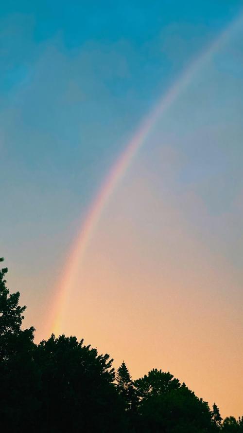 超美绚丽彩虹风景图片手机壁纸