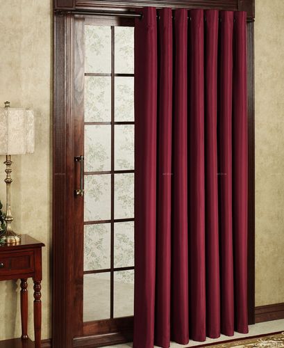 最新美式风格室内酒红色窗帘设计图片2021装信通网效果图