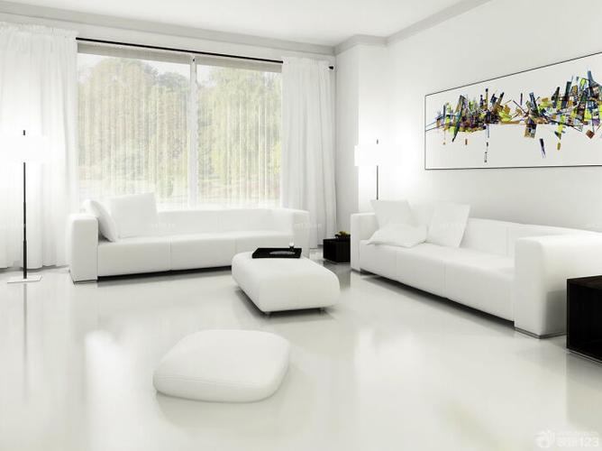 房子客厅装修效果图片白色简单房子装修效果图大全房子简单装修设计