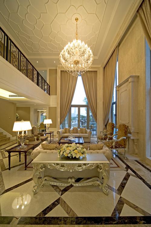 图摩登古典欧式风格卧室设计装饰效果图古典欧式奢华风餐厅水晶灯装饰