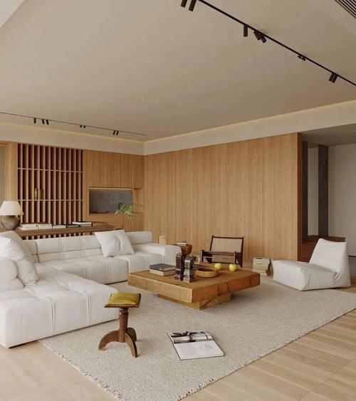 欧派地板原木系列简约住宅原木色装修风格效果图
