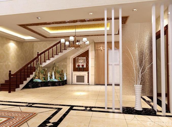 最新现代风格别墅私人自建房楼梯设计效果图