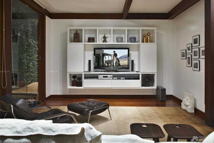 2020复古风格家装客厅电视柜设计效果图片大全设计456装修效果图